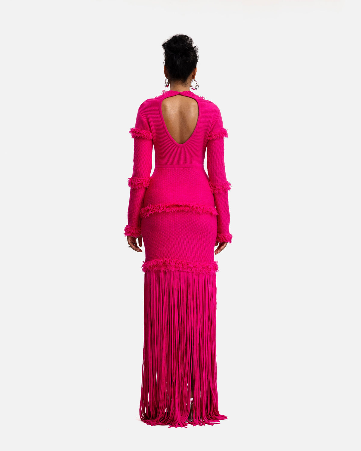 Cierra Knit Fringe Dress