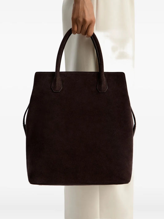12 STOREEZzip-top suede tote bag