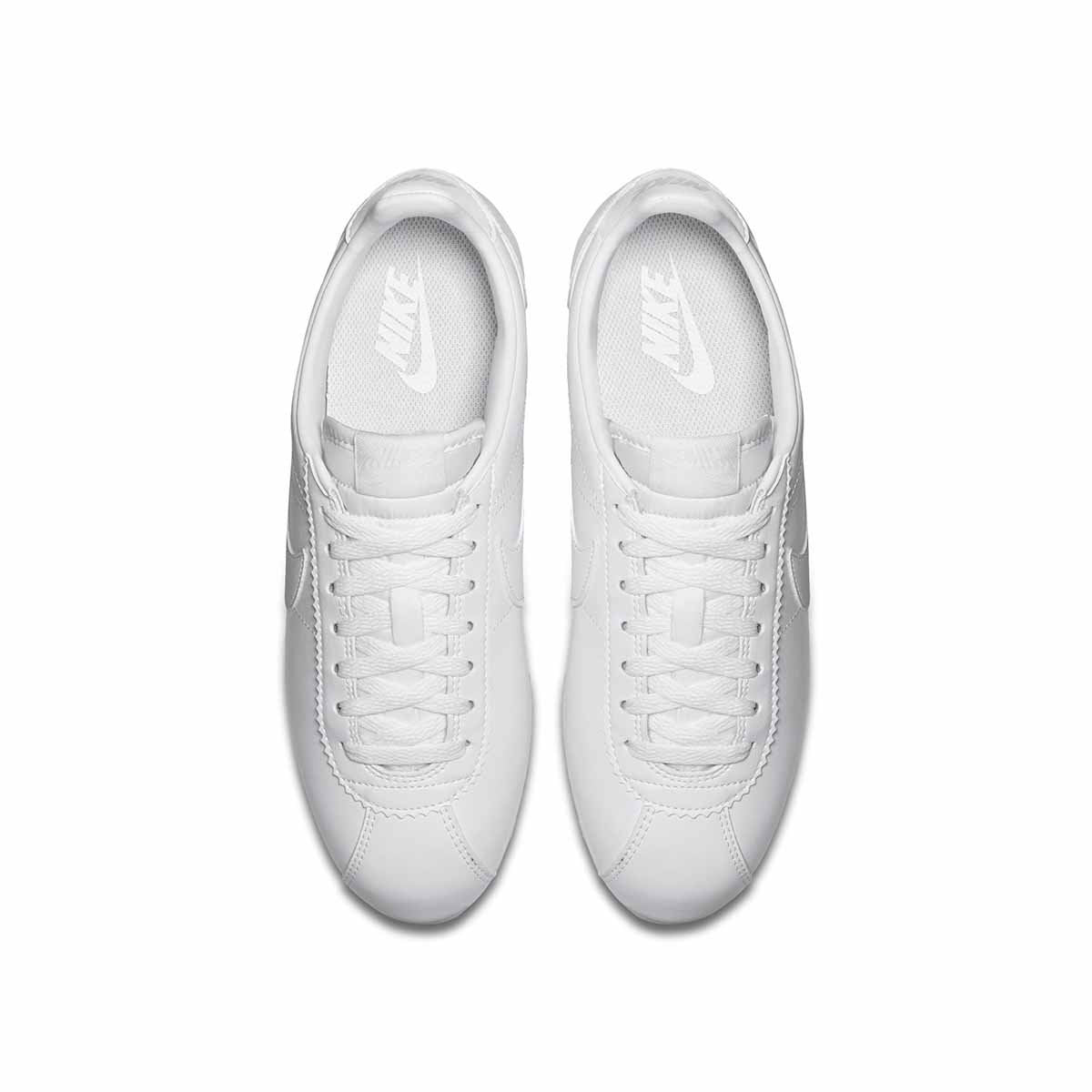Nike Classic Cortez Womens Leather Shoes (White)