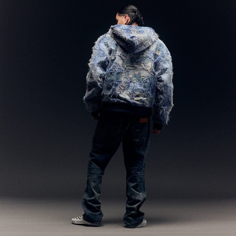 Nothing Grows Overnight Boro Denim Jacket