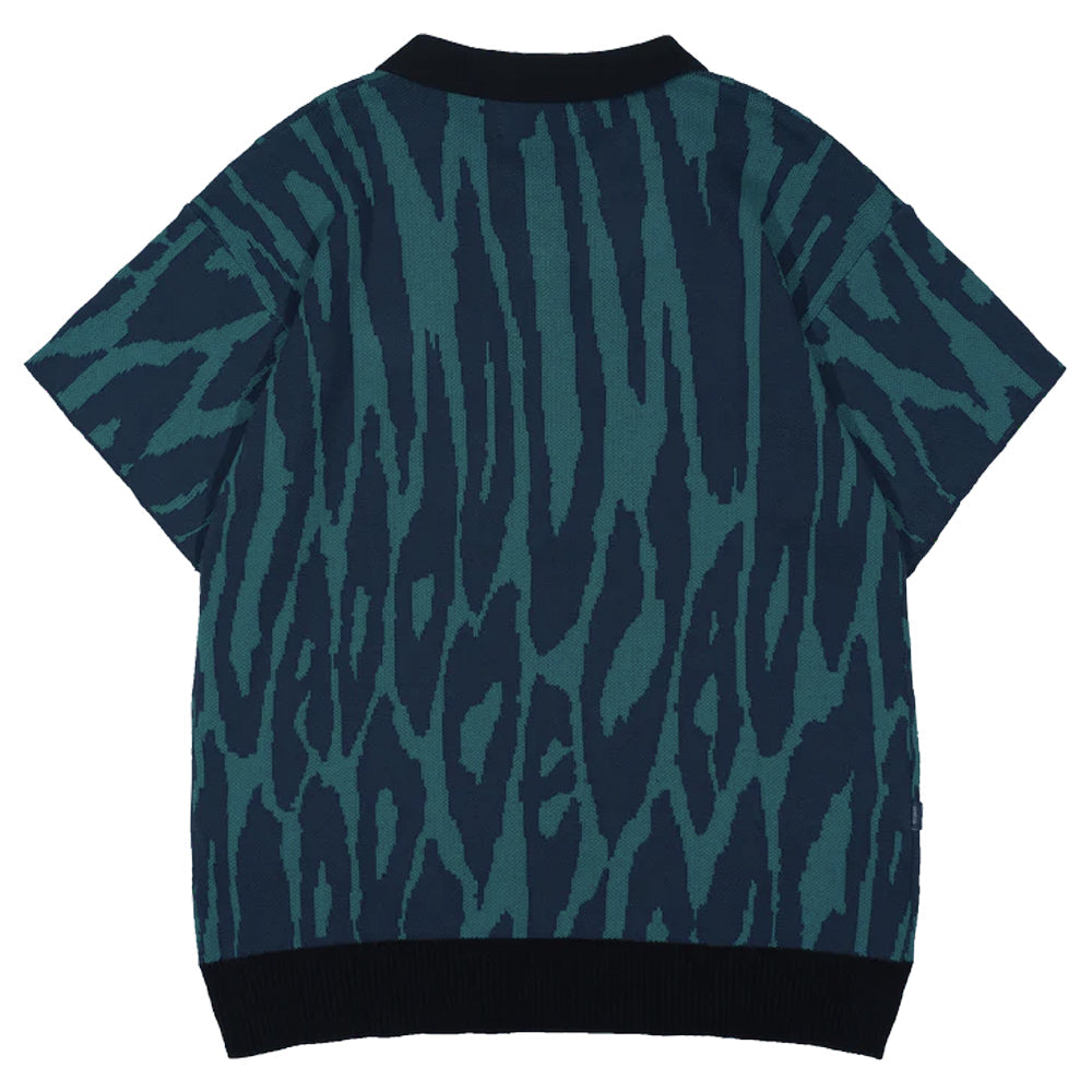 Pantera Jacquard Knit Polo Shirt