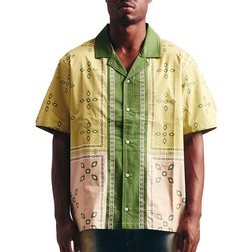 Memory Lane Patch Work Short Sleeve Shirt