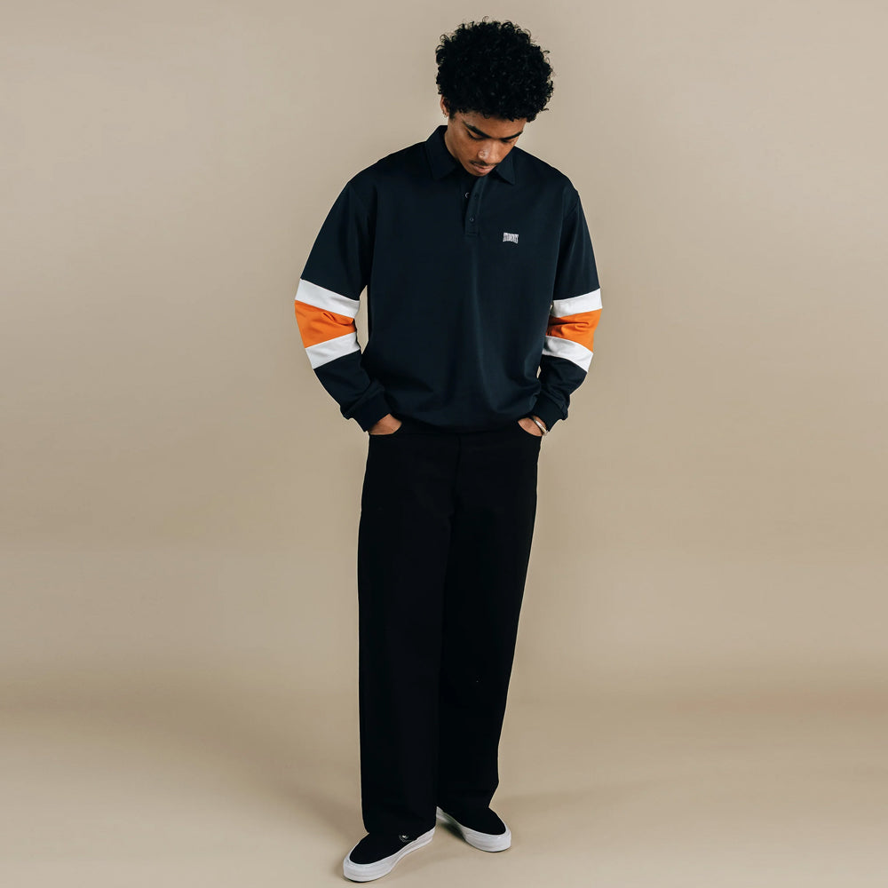Students August Long Sleeeve Rugby Polo