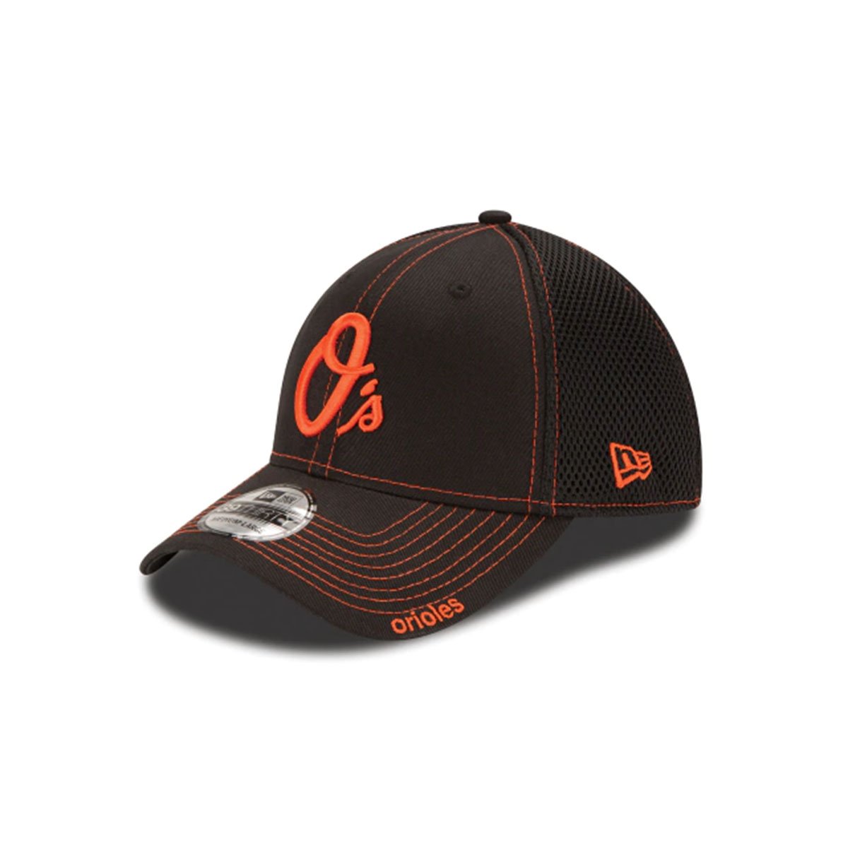 New Era Baltimore Orioles Stretch Fit Cap (Black)