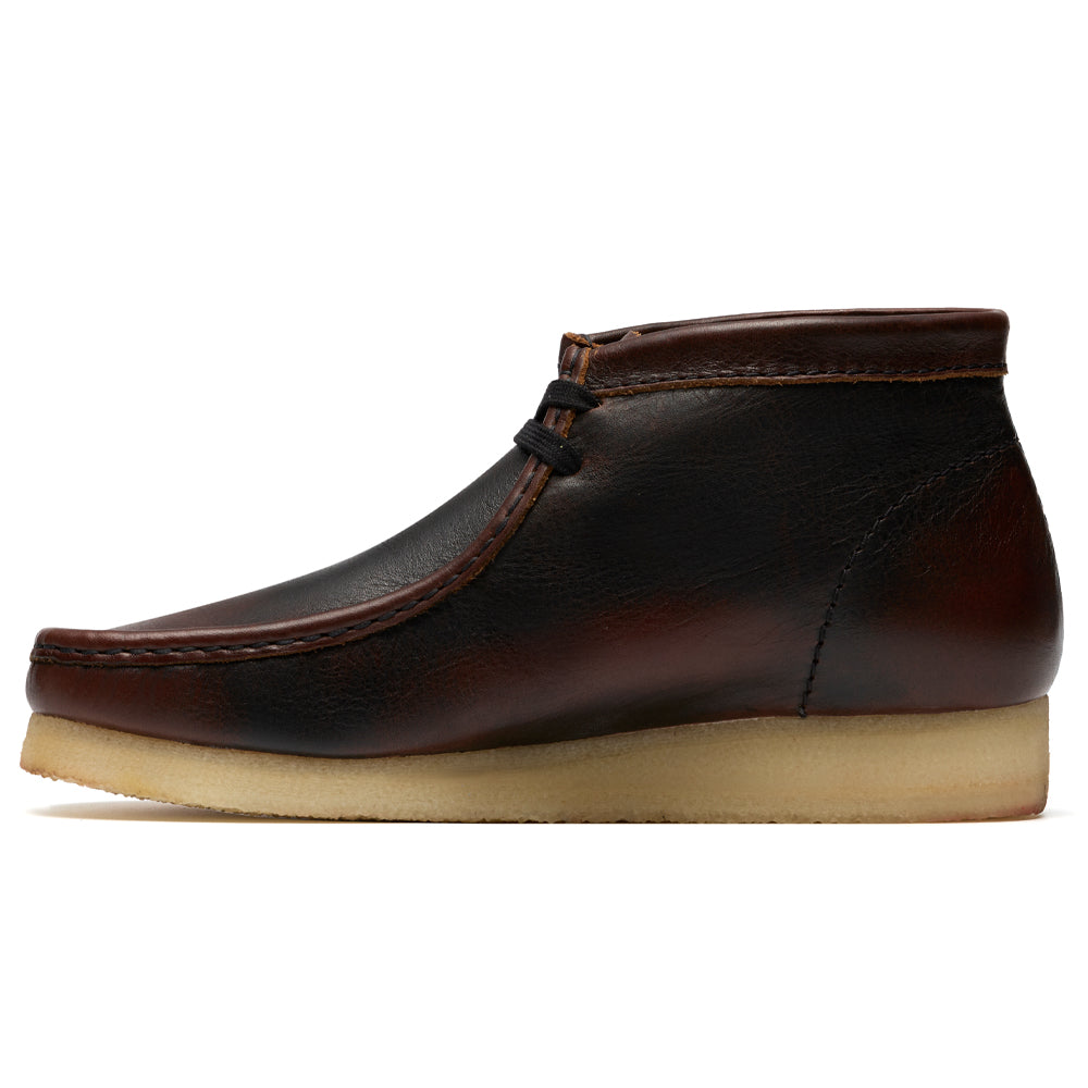 Clarks Wallabee Boot Dark Tan Combi