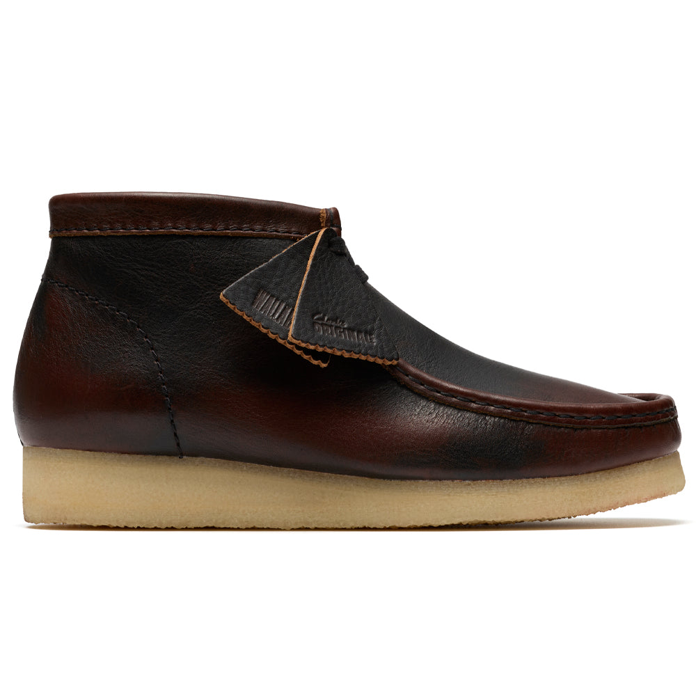 Clarks Wallabee Boot Dark Tan Combi