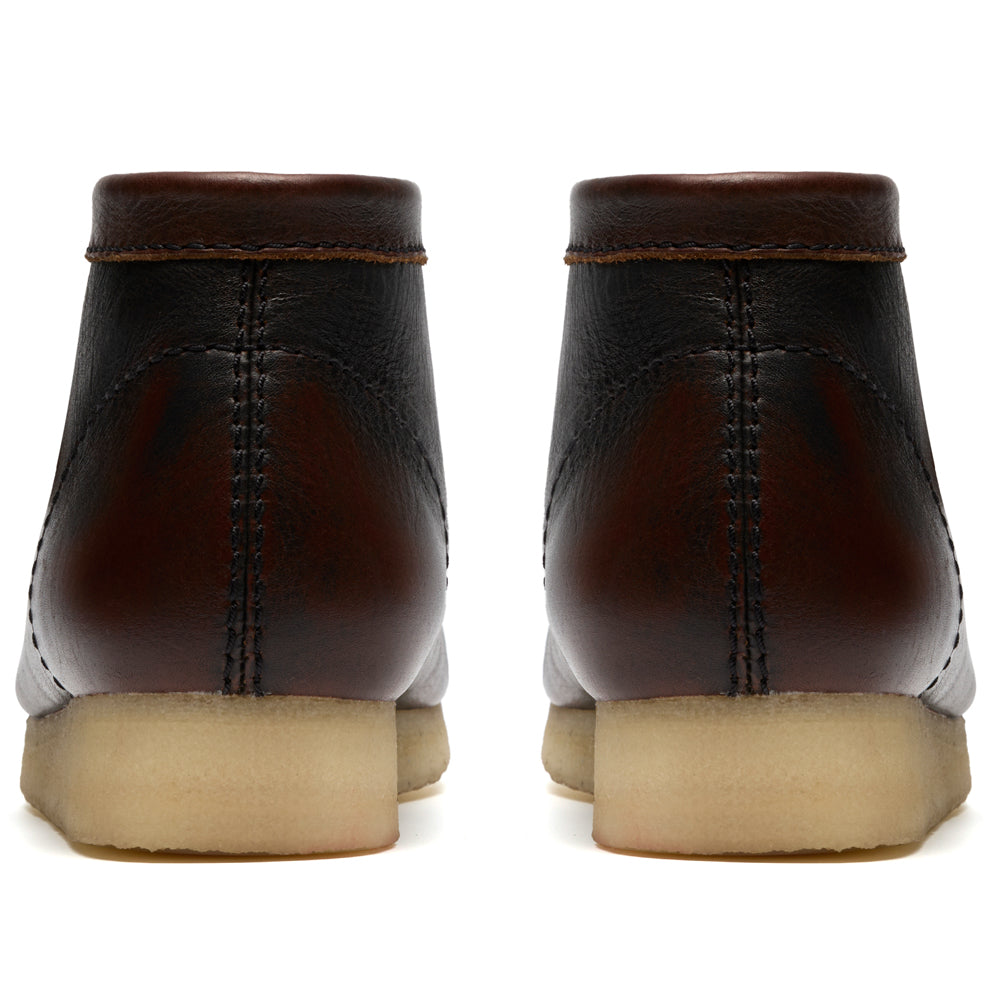 Clarks Wallabee Boot Dark Tan Combi