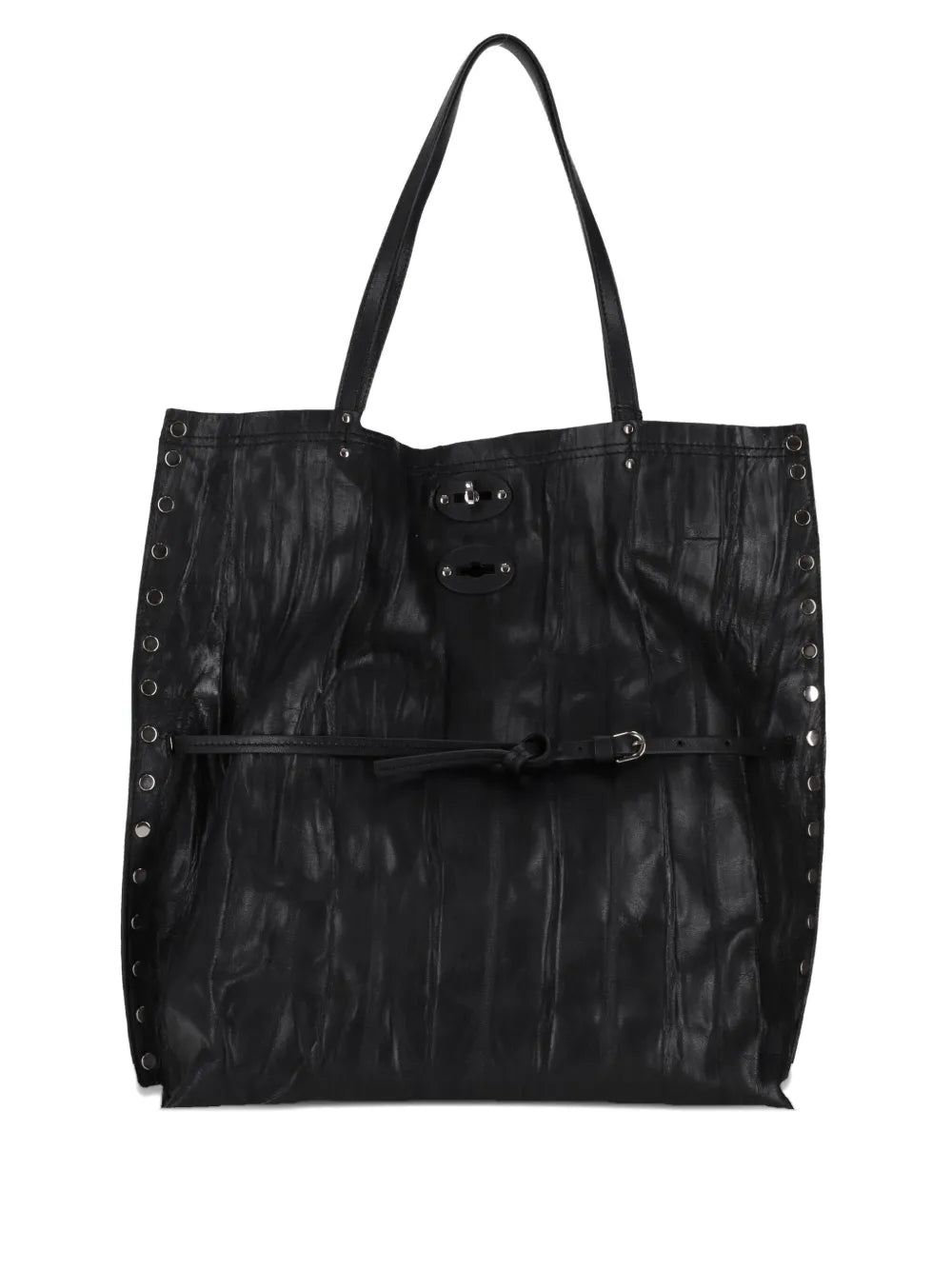 Zanellatomedium A' Spasso Allacciata Plisse' tote bag