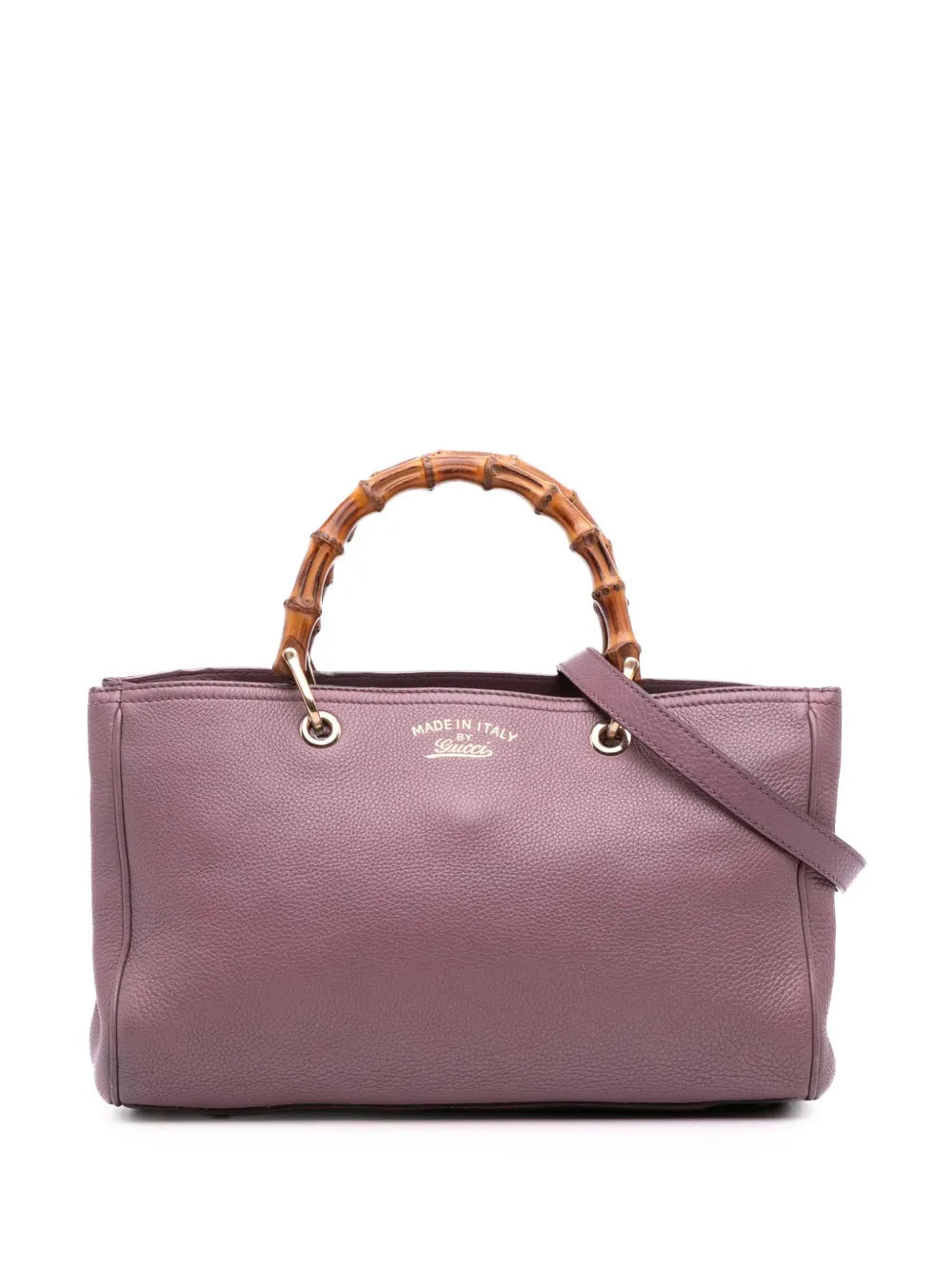 Pre-OwnedGucci Pre-Owned2016-2025 Medium Calfskin Bamboo Shopper satchel