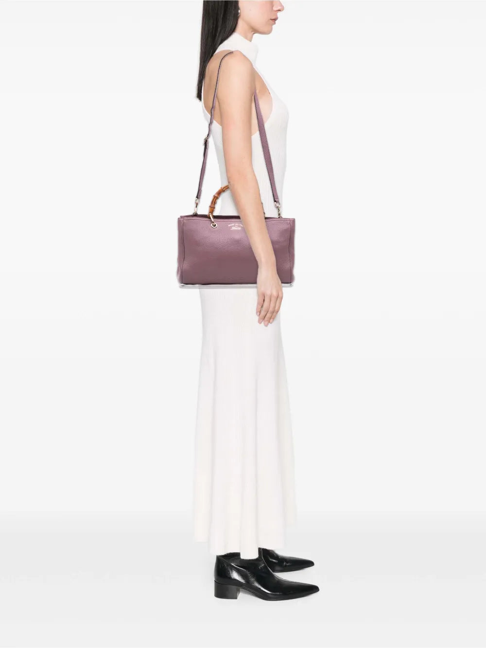 Pre-OwnedGucci Pre-Owned2016-2025 Medium Calfskin Bamboo Shopper satchel