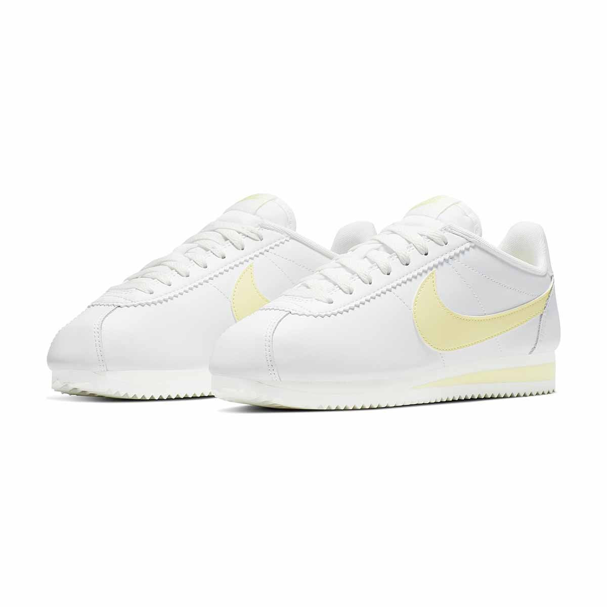 Nike Classic Cortez Womens Leather Shoes (Summit White)