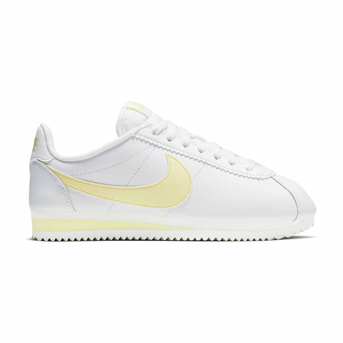 Nike Classic Cortez Womens Leather Shoes (Summit White)