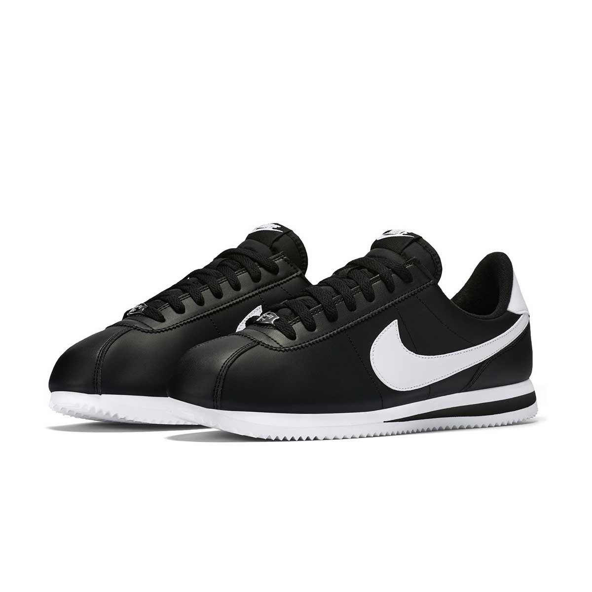 Shop Men's Nike Cortez Basic Nylon Shoe (Black)