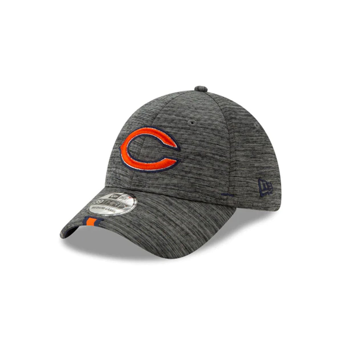 CHICAGO BEARS NFL TRAINING GRAPHITE 39THIRTY STRETCH FIT GRAY/ORANGE