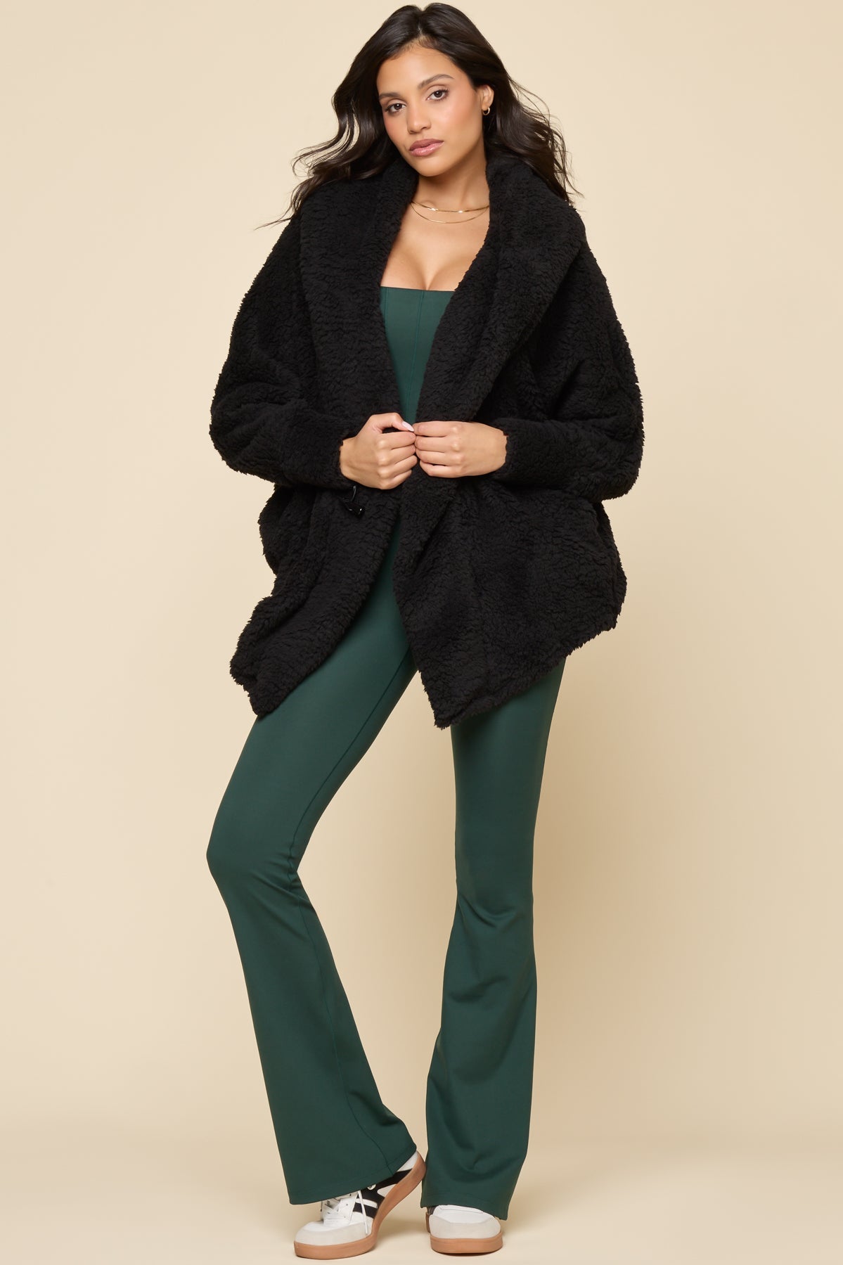 Cocoon Coat - Black