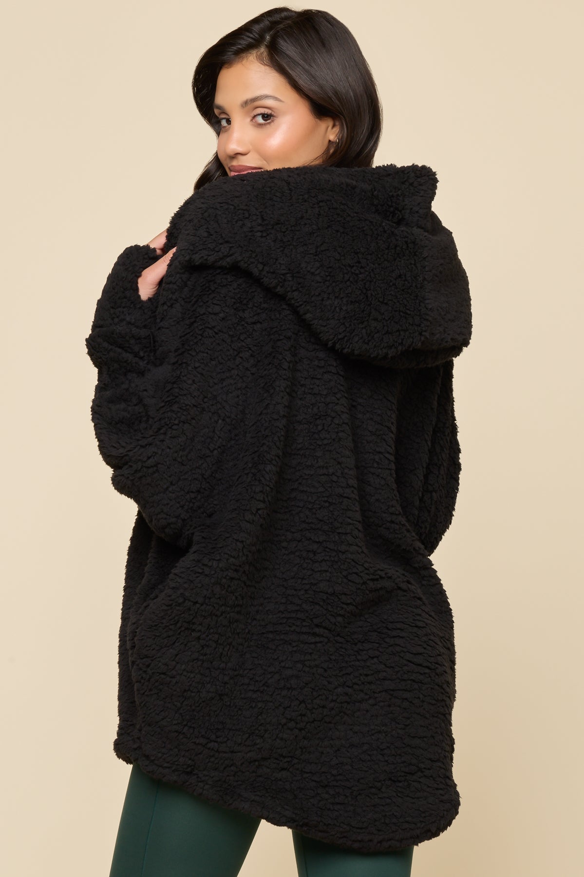 Cocoon Coat - Black