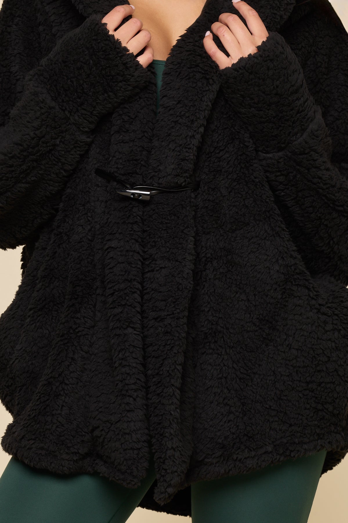 Cocoon Coat - Black