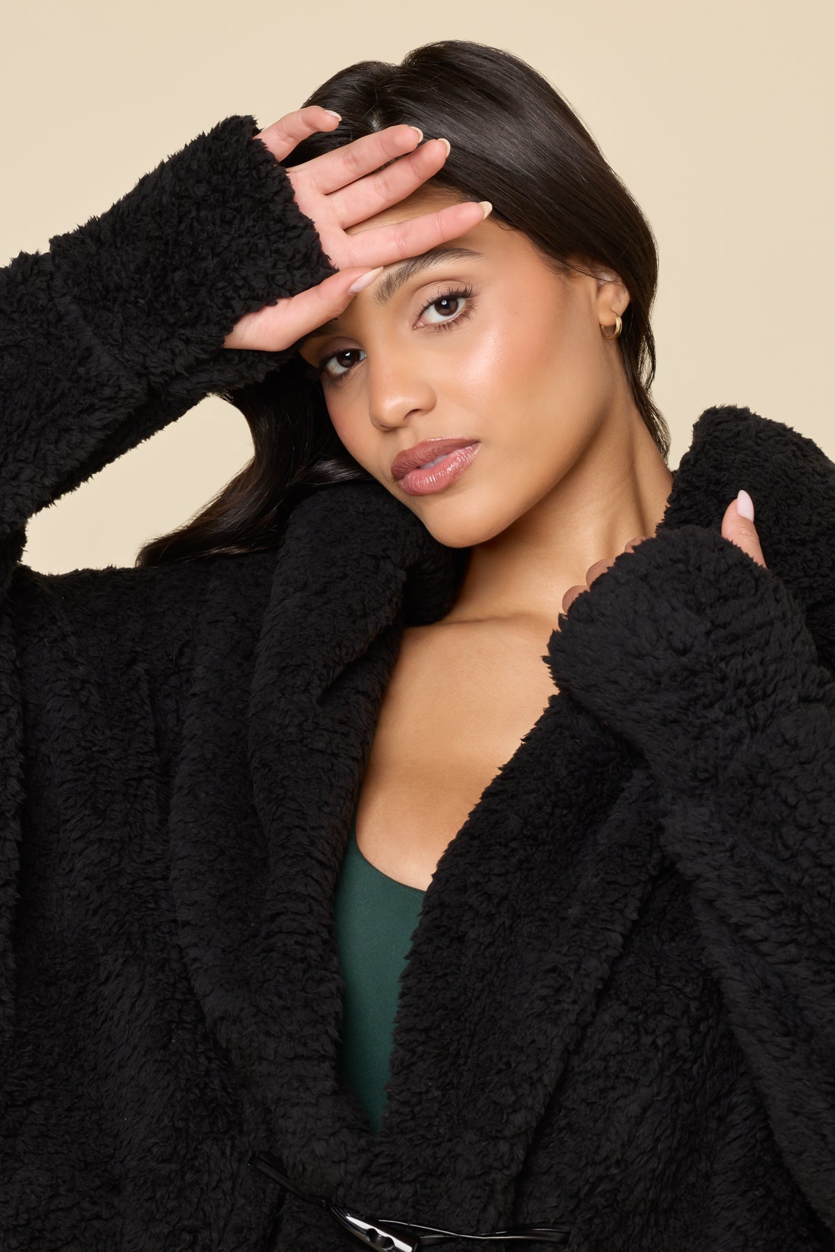 Cocoon Coat - Black