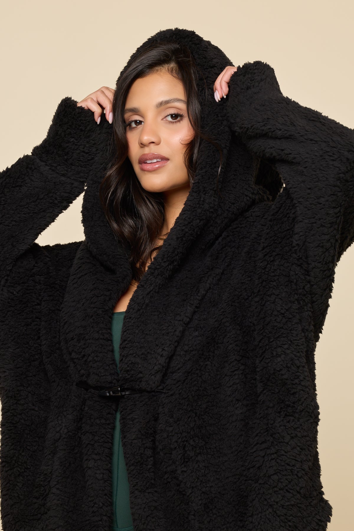Cocoon Coat - Black