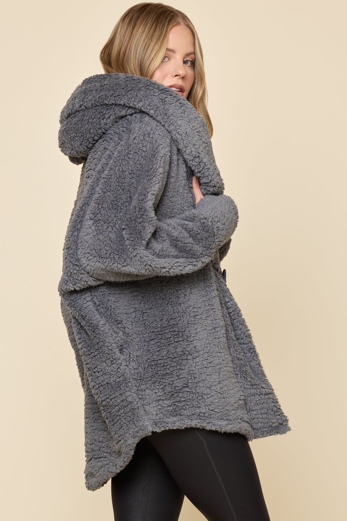 Cocoon Coat - Cool Grey