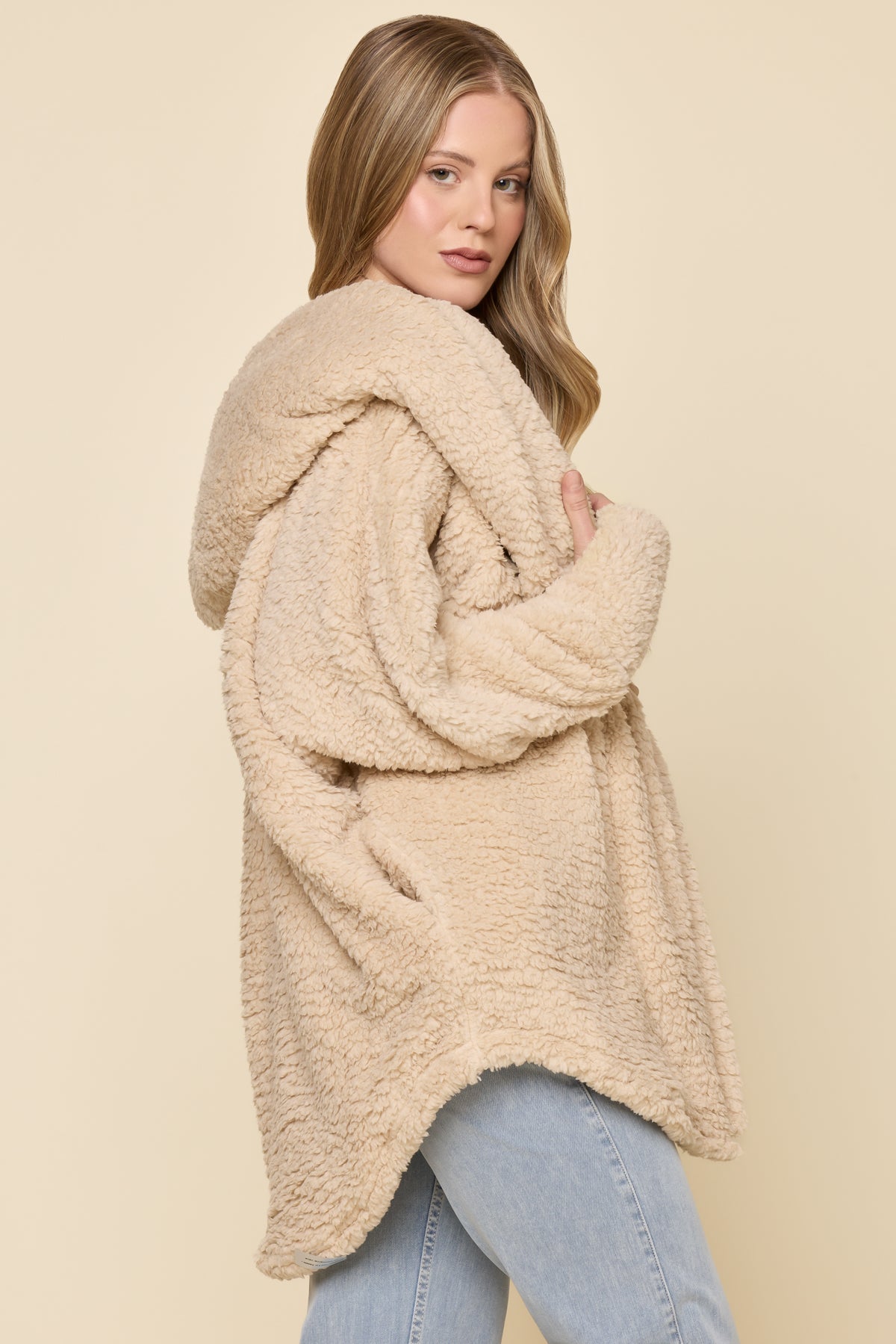 Cocoon Coat - Taupe