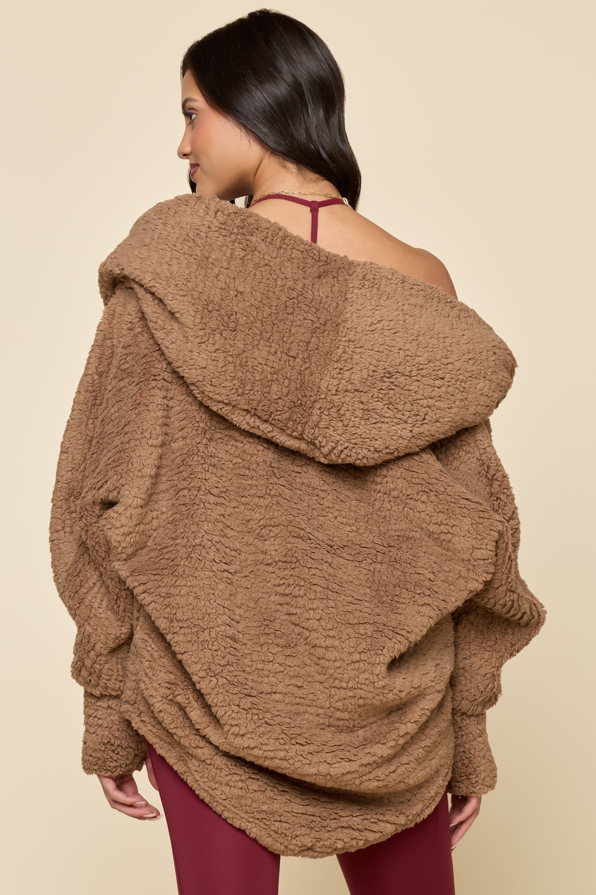 Cocoon Coat - Teddy Bear Brown
