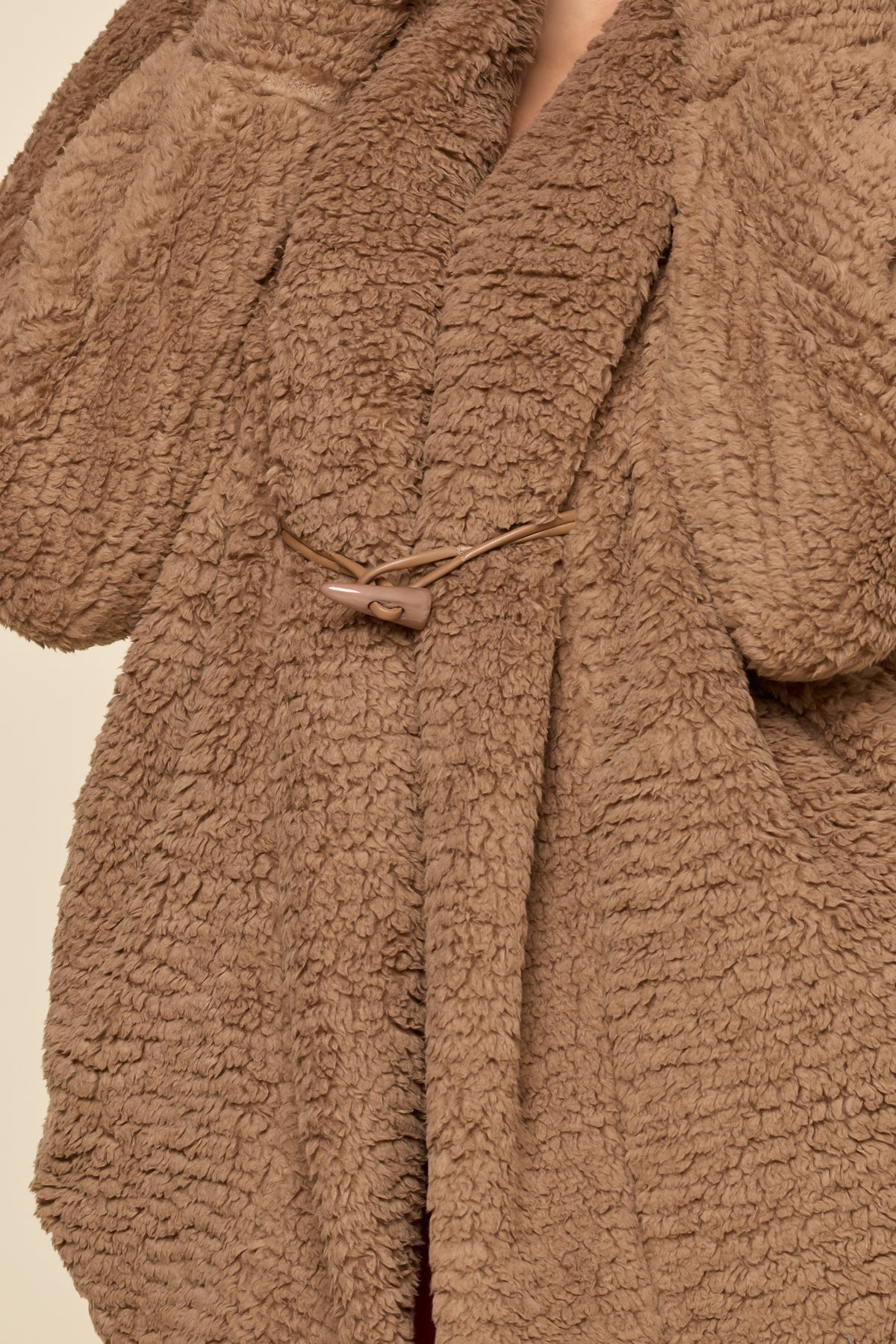 Cocoon Coat - Teddy Bear Brown
