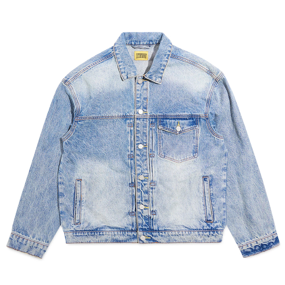 Diet Starts Monday Embossed Denim Jacket