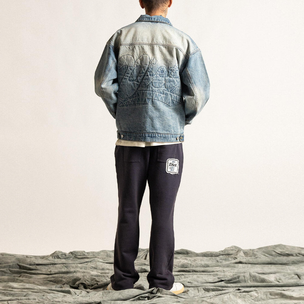 Diet Starts Monday Embossed Denim Jacket