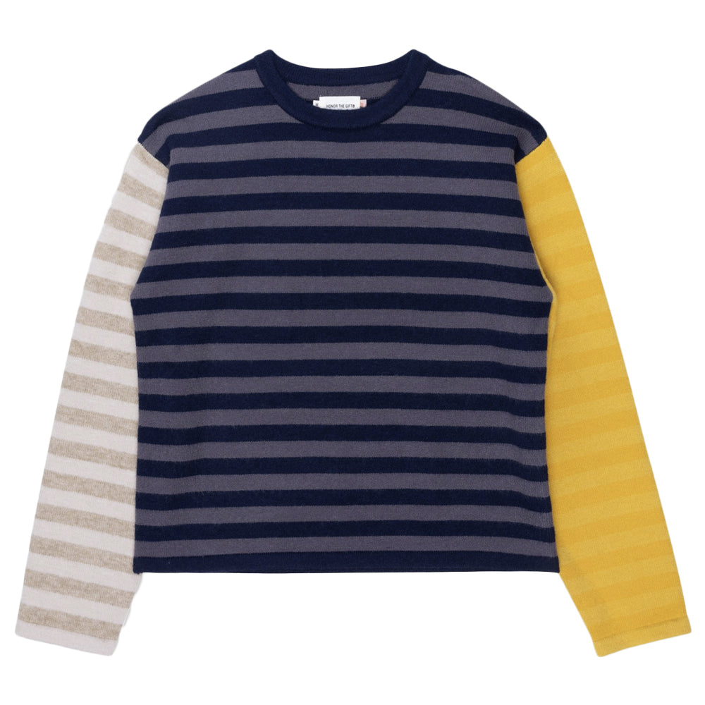 Multi Stripe Crewneck