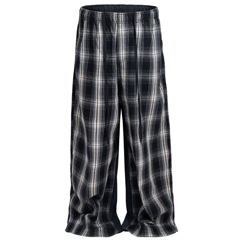 Undeveloped Plaid Split Sweatpant