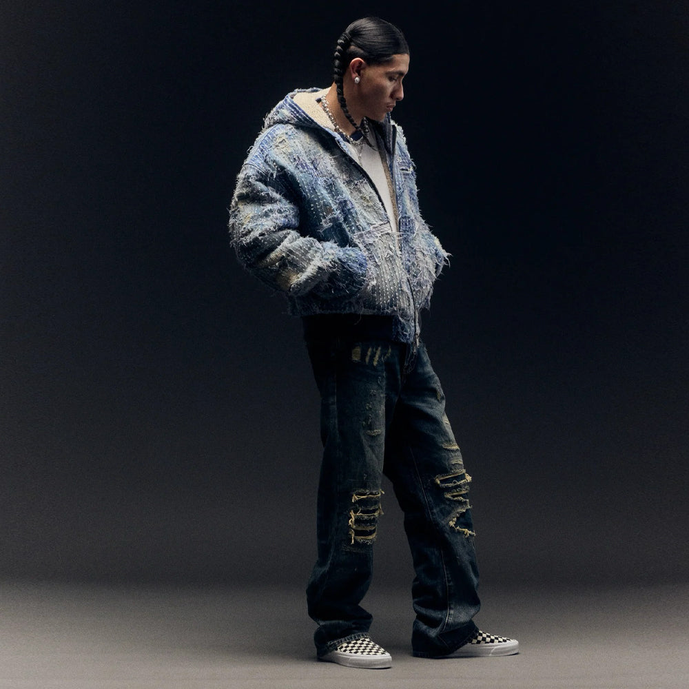 Nothing Grows Overnight Boro Denim Jacket