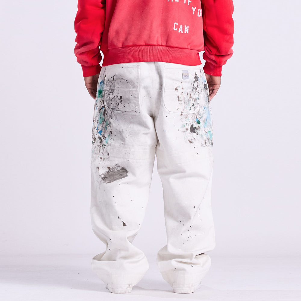 Nothing Grows Overnight Strapped Painter Pants