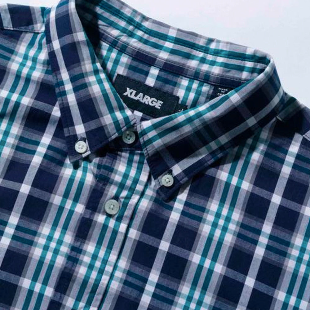 Embroidery Long Sleeve Check Shirt