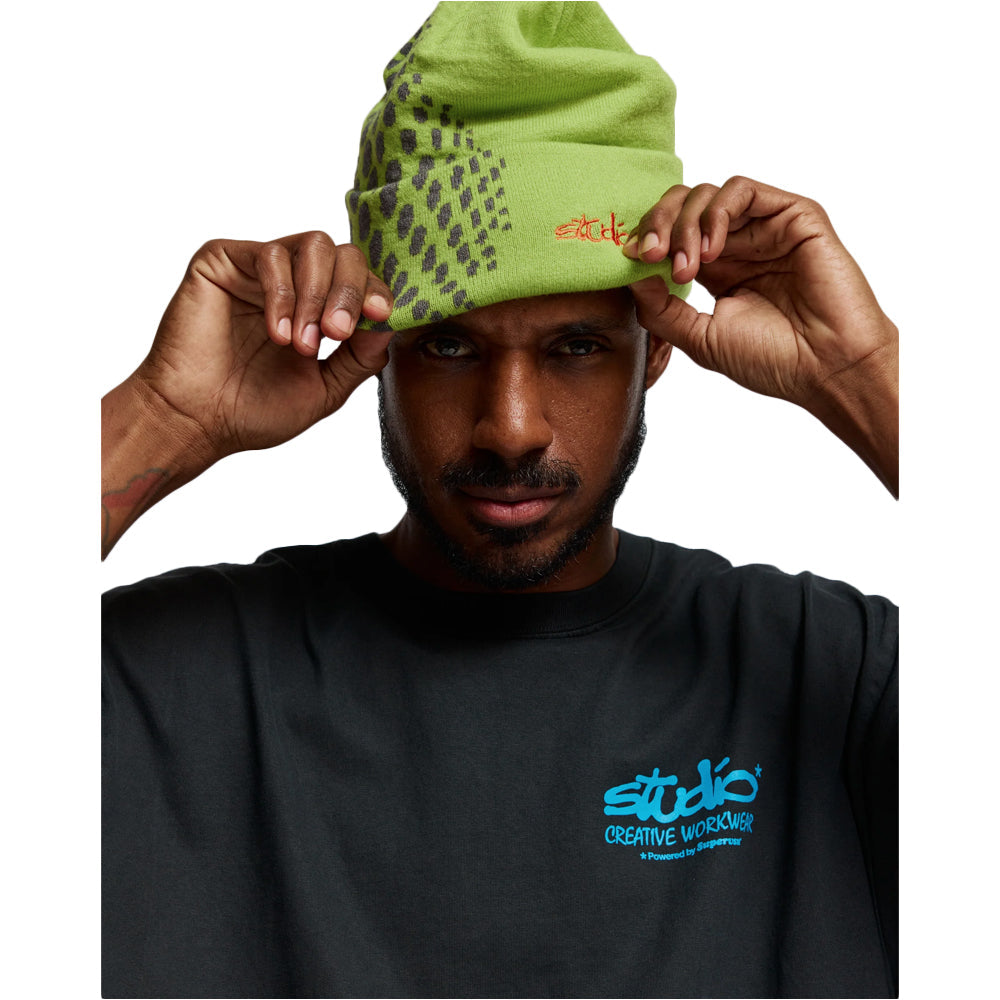 Supervsn Studio Orbit Fold Over Beanie