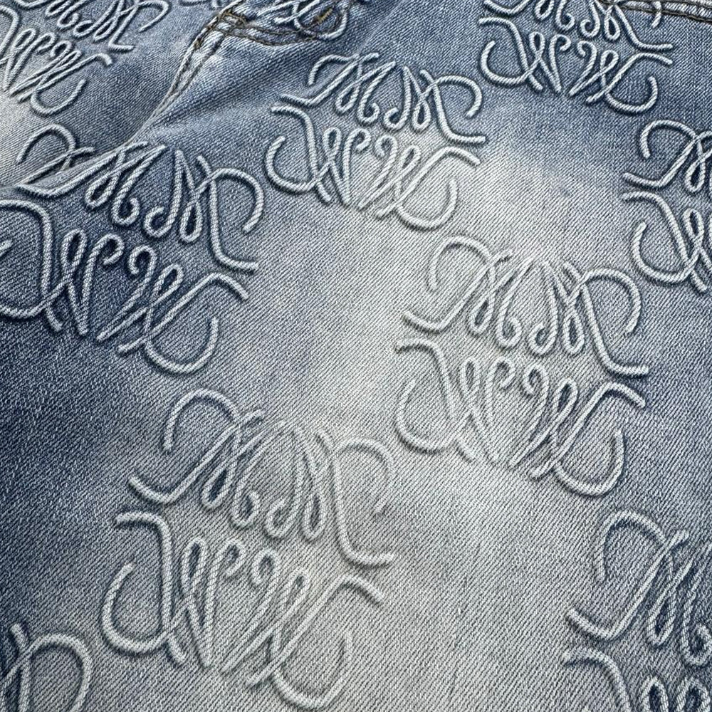 Memory Lane Monogram Denim Short