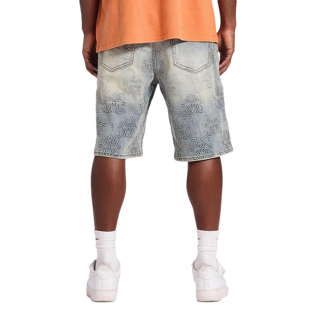 Memory Lane Monogram Denim Short