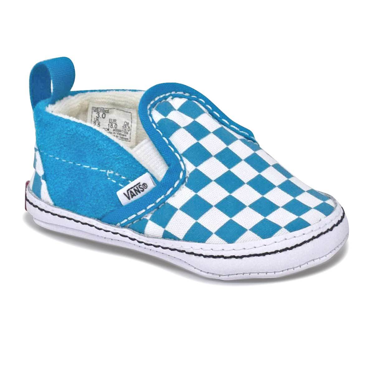 Infant Infant Checker Slip-On V Crib Shoes (0-1 year) Caribbean Sea