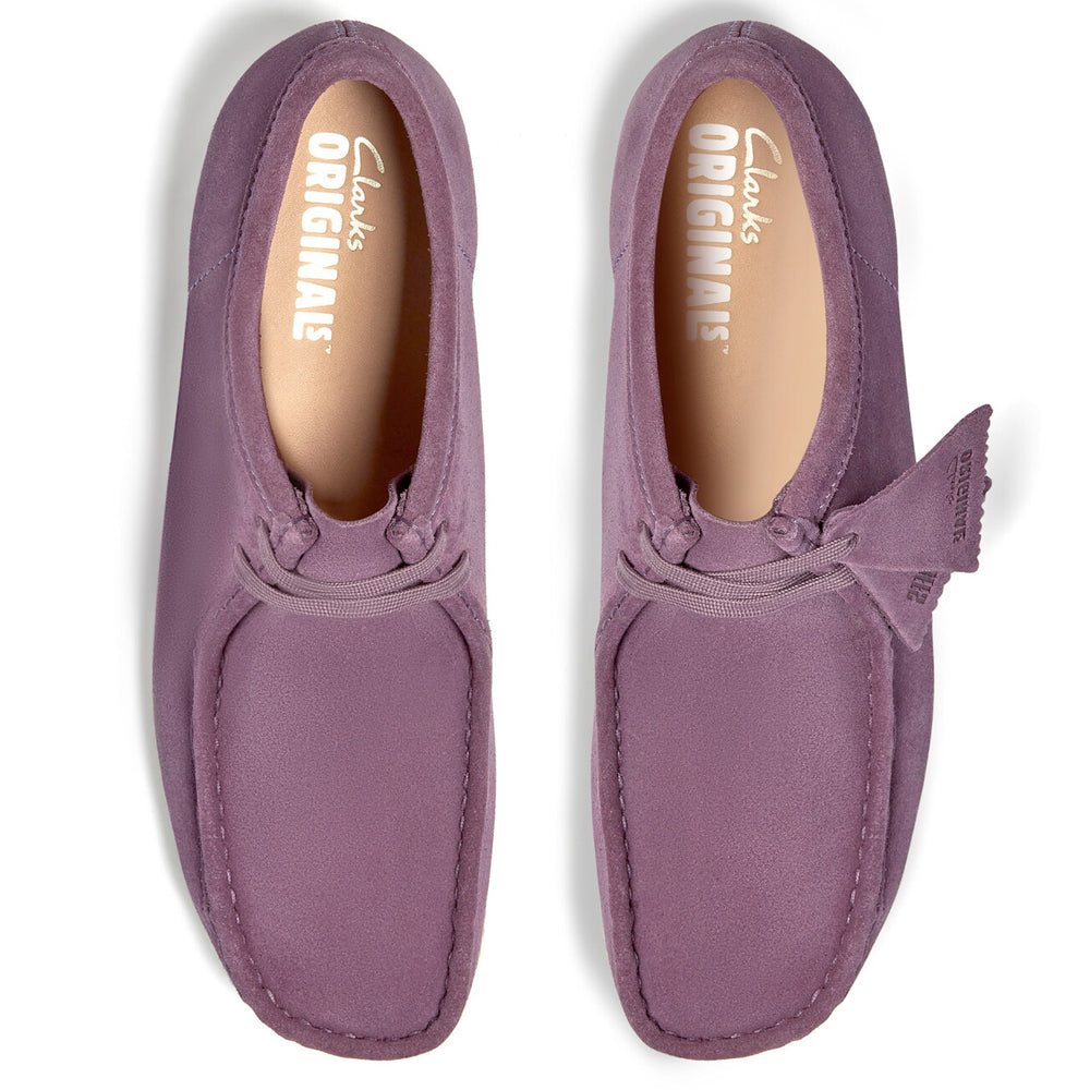 Clarks Wallabee Plum Suede