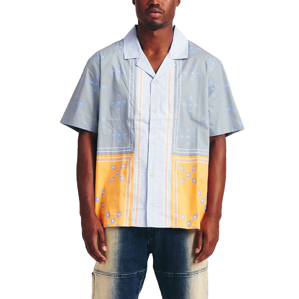 Memory Lane Patch Work Short Sleeve Shirt