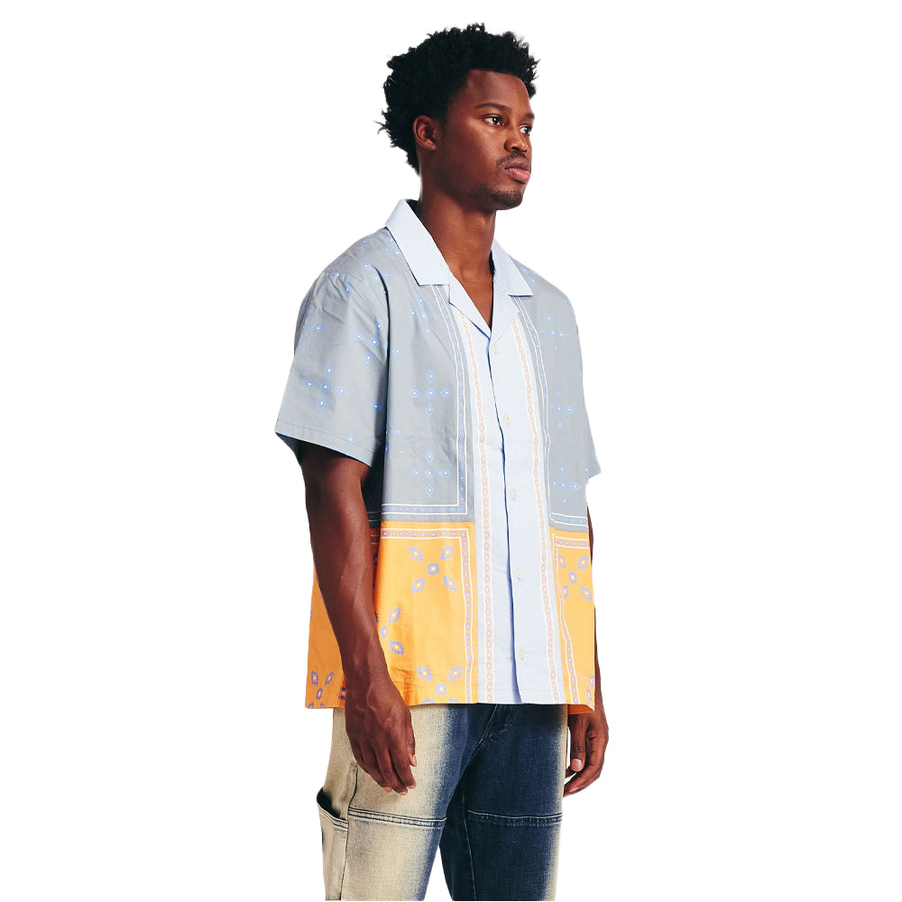 Memory Lane Patch Work Short Sleeve Shirt