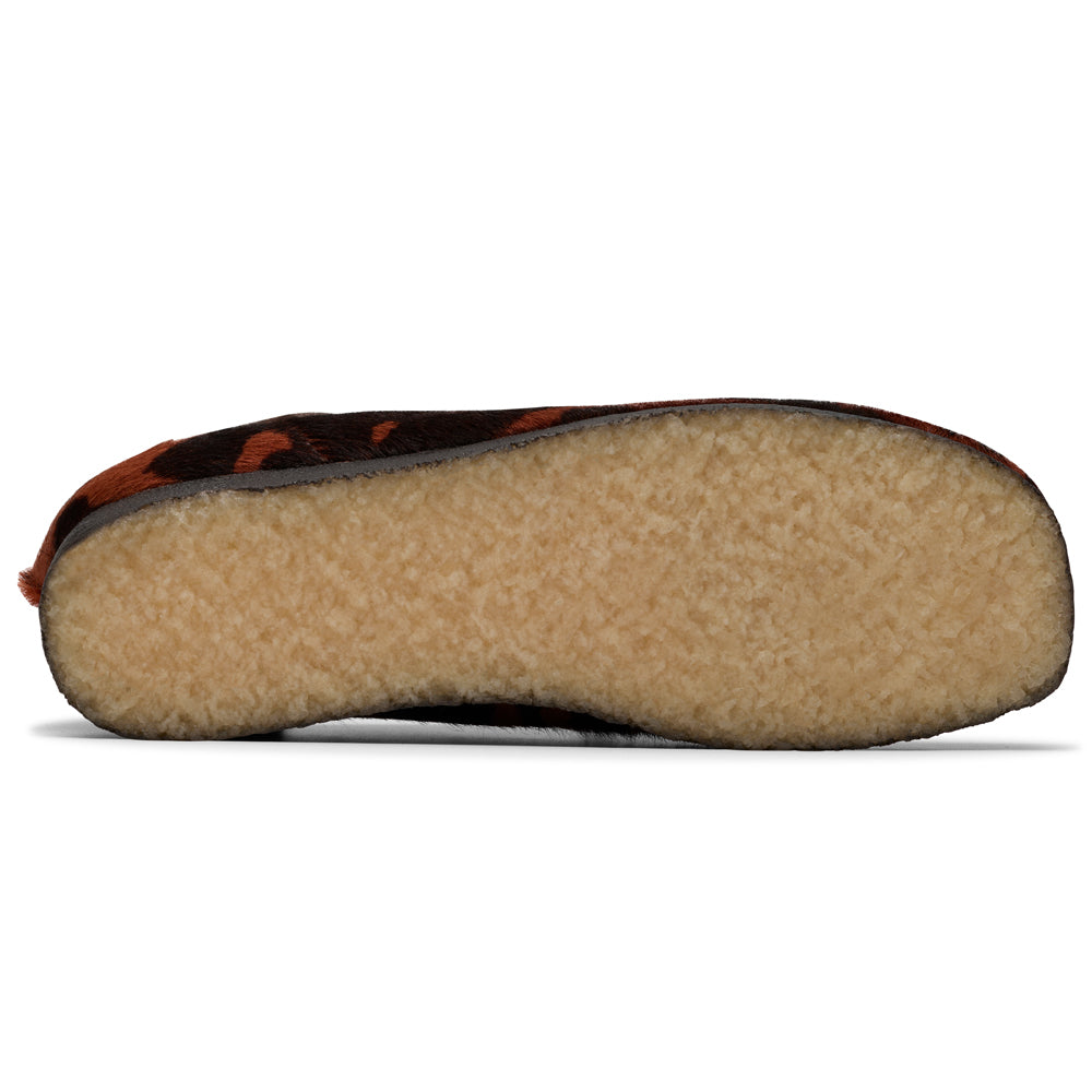 Clarks Wallabee Brown Cow Print