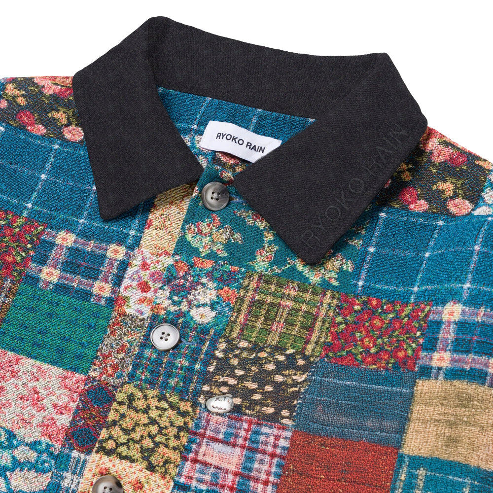 Ryoko Rain Quilted Tapestry Work Jacket