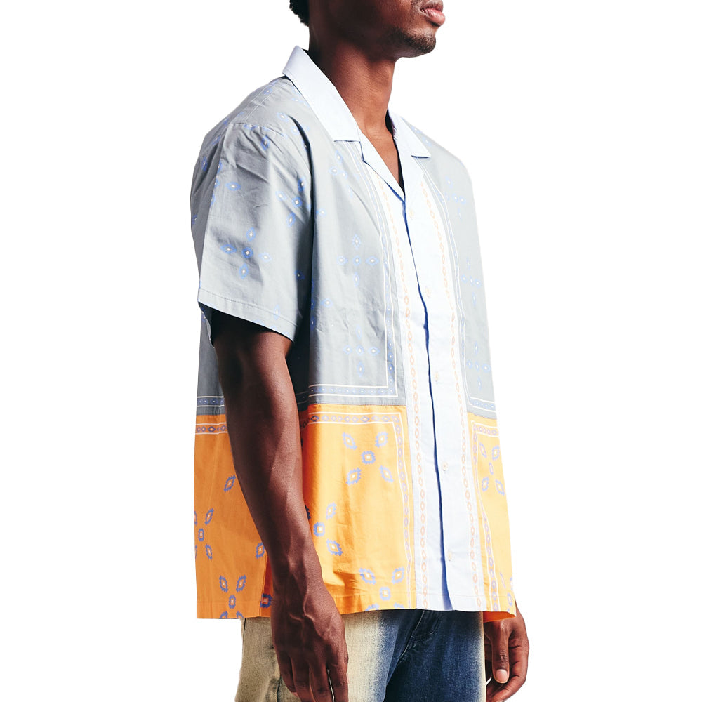 Memory Lane Patch Work Short Sleeve Shirt