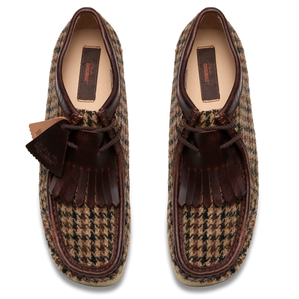 Clarks Wallabee Brown Tweed Comb
