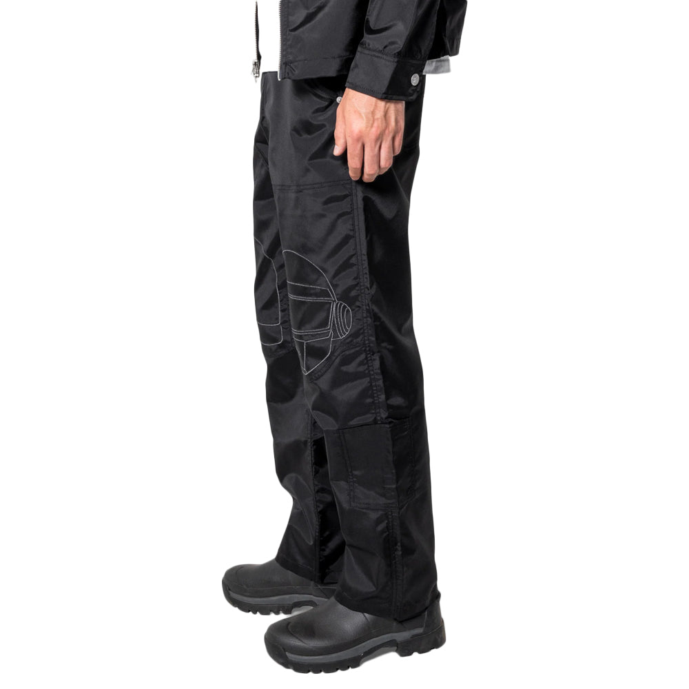 Black Helmets Nylon Work Pants