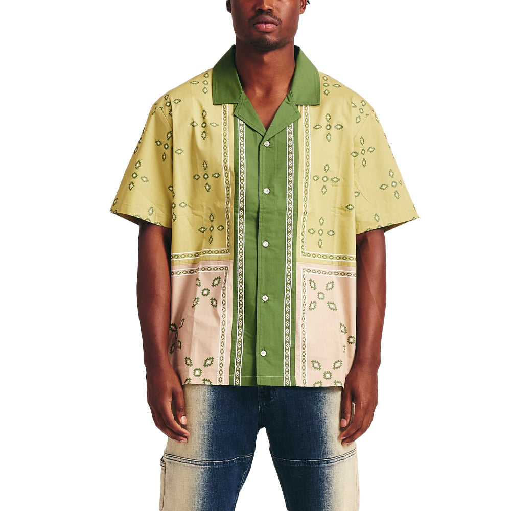 Memory Lane Patch Work Short Sleeve Shirt
