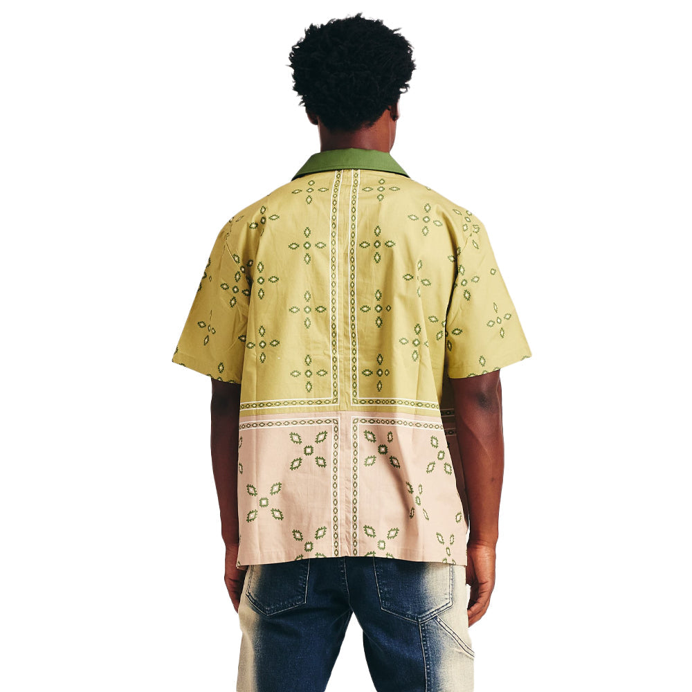 Memory Lane Patch Work Short Sleeve Shirt