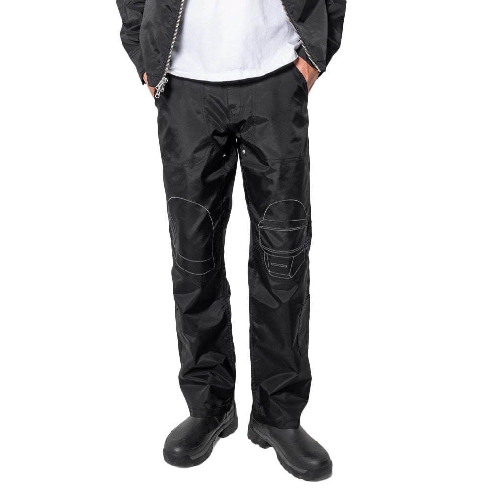 Black Helmets Nylon Work Pants