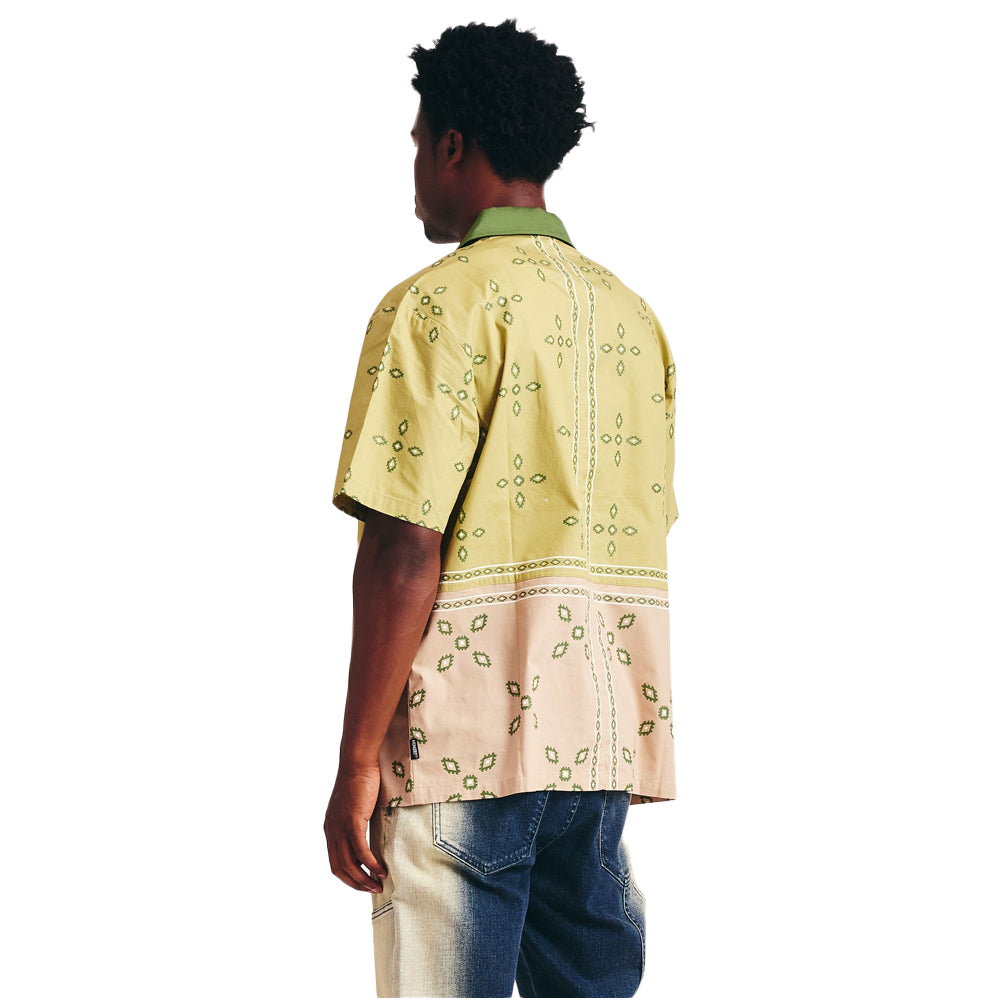 Memory Lane Patch Work Short Sleeve Shirt